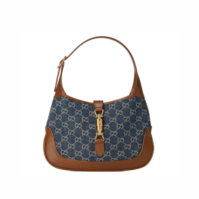 Gucci Denim Jackie 1961 Kleine Umhängetasche 636706