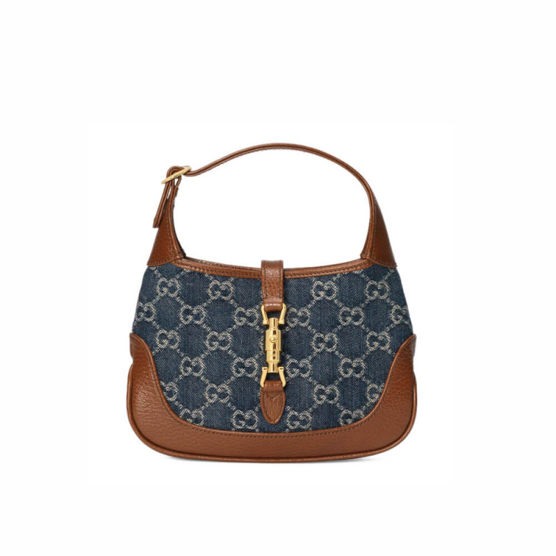 Gucci Denim Jackie 1961 Mini Umhängetasche 637092