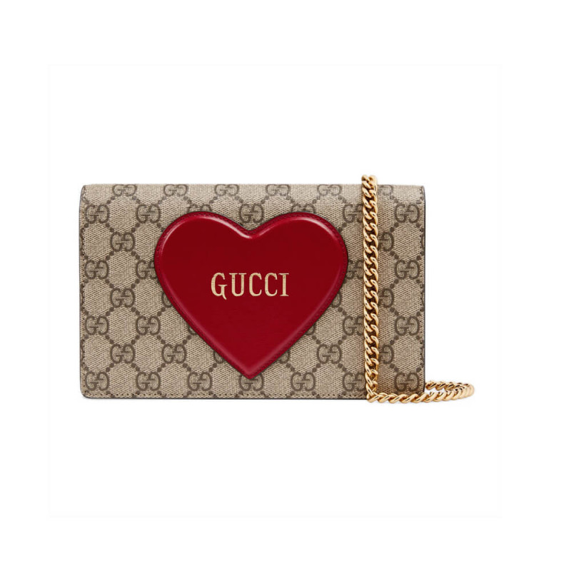 Gucci Valentinstag Chain Card Case Wallet 648948