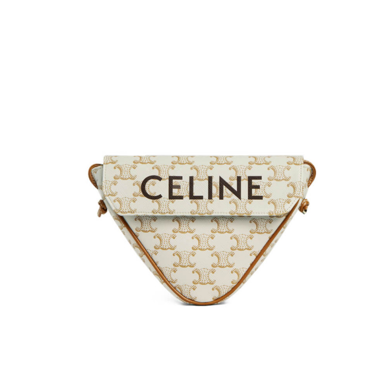 Celine Triangle Taschen in Triomphe Canvas mit Celine Print 195902