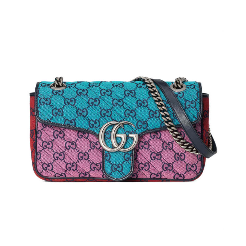 Gucci GG Marmont Multicolour Small Umhängetasche 443497