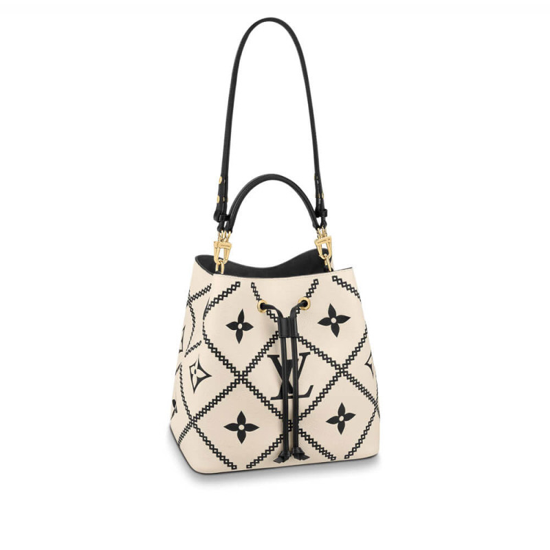 Louis Vuitton Neonoe MM M46023 Creme Beige/Schwarz