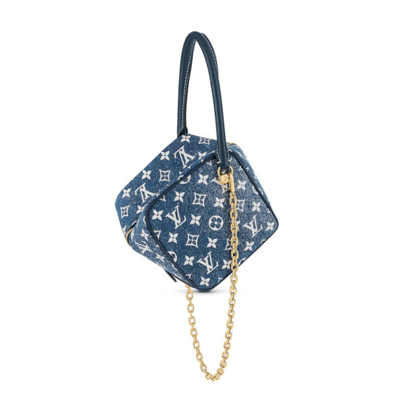 Louis Vuitton Denim Jacquard Textil Square Taschen M59611