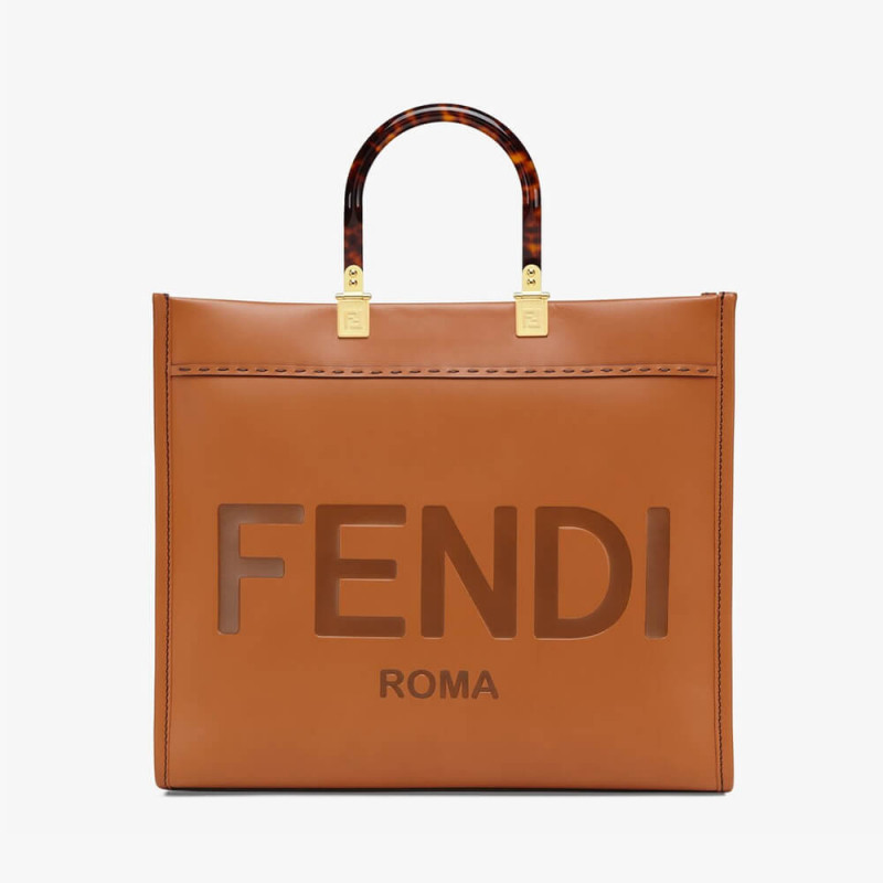 Fendi Medium Sunshine Shopper 8bh386 Brown