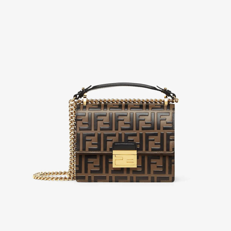 Fendi kan u kleiner Beutel mit geprägter FF Logo 8m0417