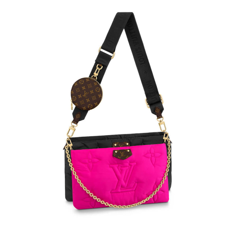 Louis Vuitton Econyl Maxi Multi Pochette Accessoires M58980 Schwarz/Fuchsia