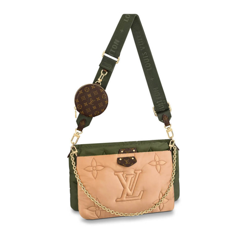 Louis Vuitton Econyl Maxi Multi Pochette Accessoires M58977 Khaki/Beige