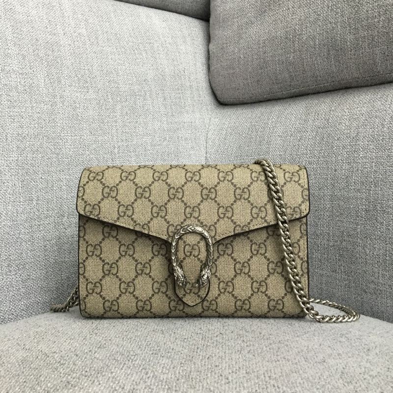 Gucci Dionysoss Canvas Kettenbrieftasche