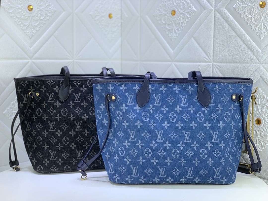 Louis Vuitton Denim Materialien Neverle Mm (2 Beutel)