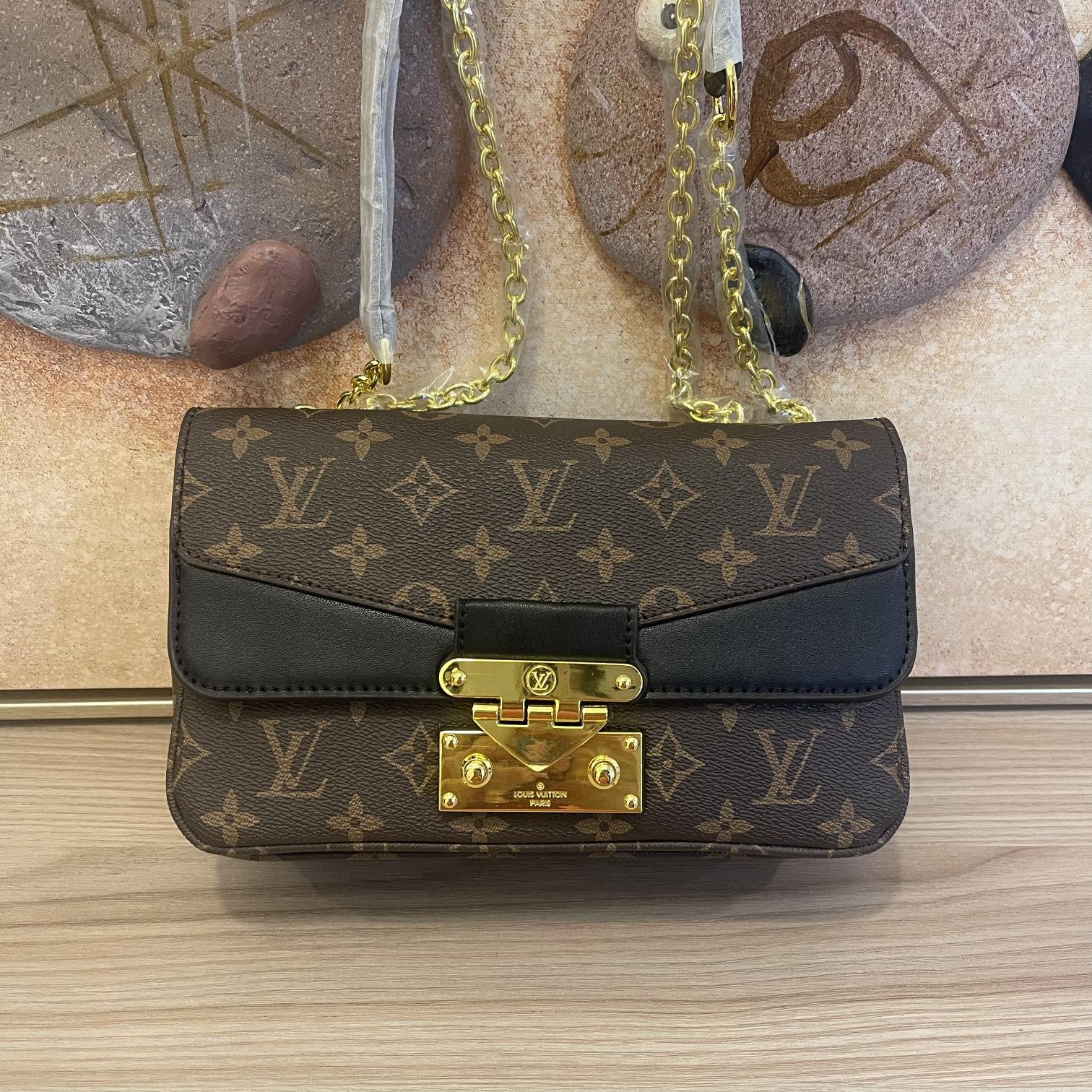 Louis Vuitton Marceau Kette Handtasche- schwarz/braun