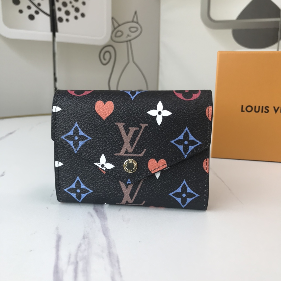 Louis Vuitton AAA-Spiel auf Zoe Wallet M41938 Schwarz/Weiß